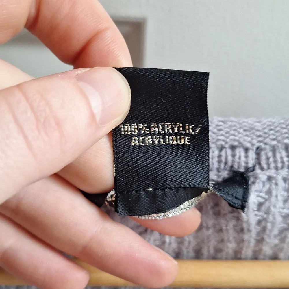 Revamped Lilac Waffleknit Crew Neck Sweater - Picture 4 of 8